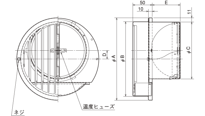 外形寸法図