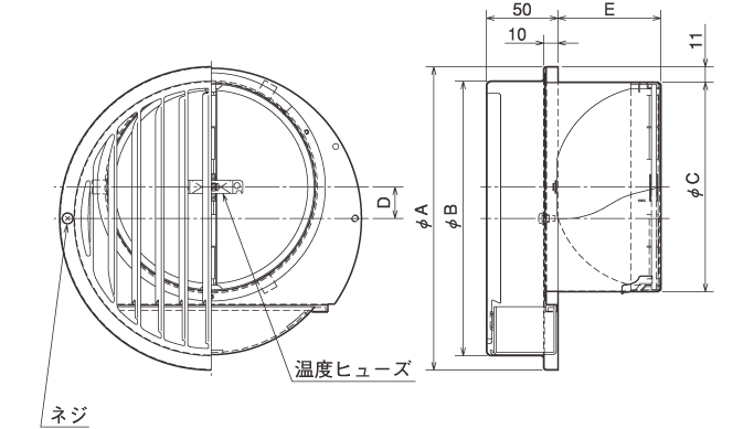 外形寸法図