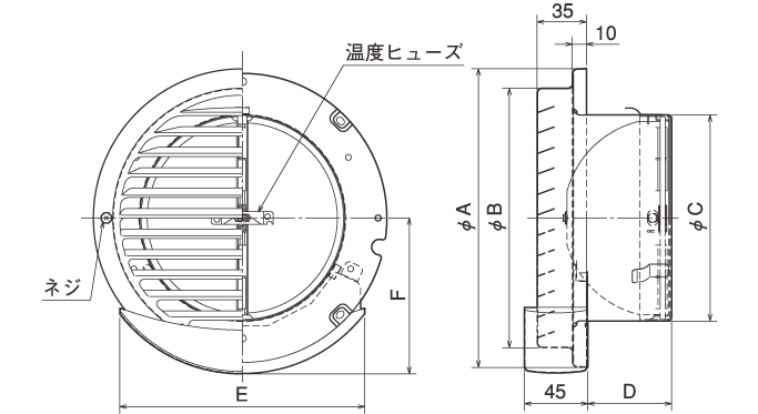 外形寸法図