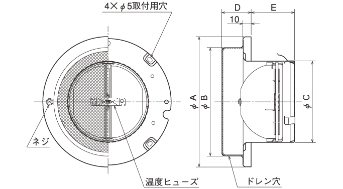 外形寸法図