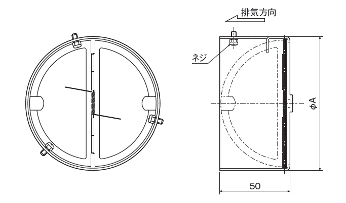 外形寸法図