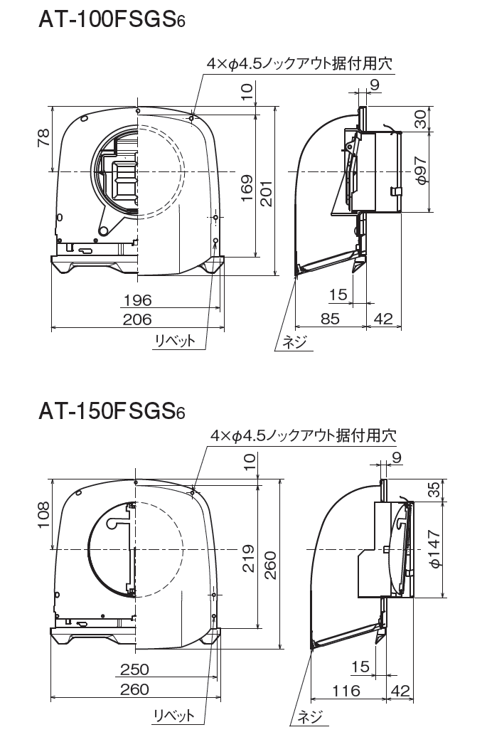 外形寸法図