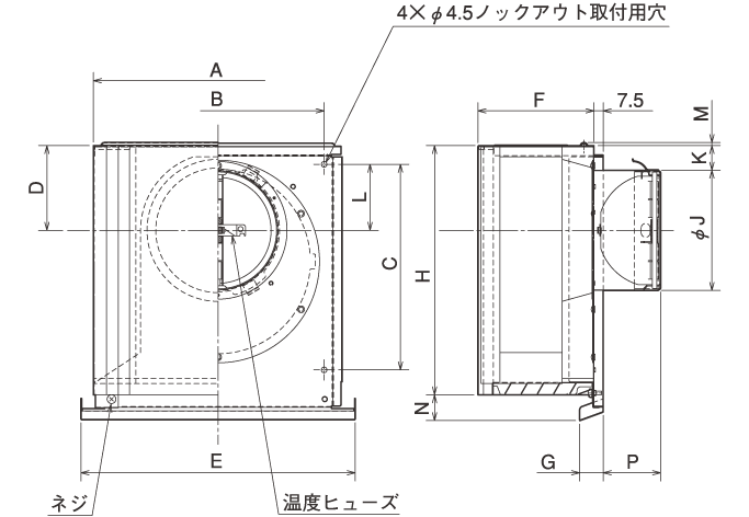 外形寸法図