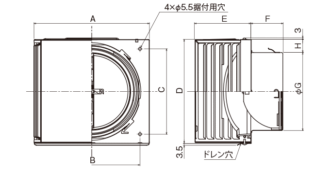 外形寸法図