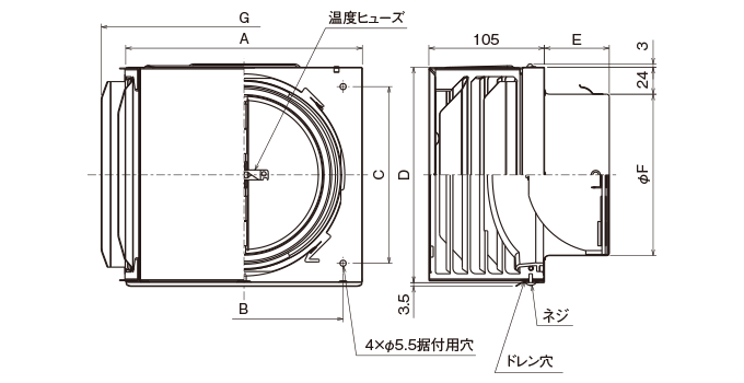 外形寸法図