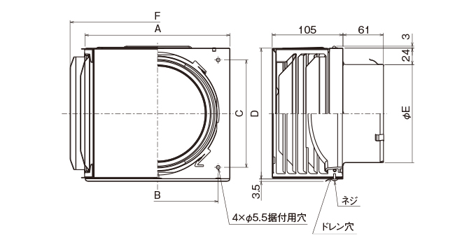 外形寸法図