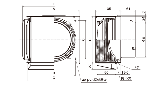 外形寸法図