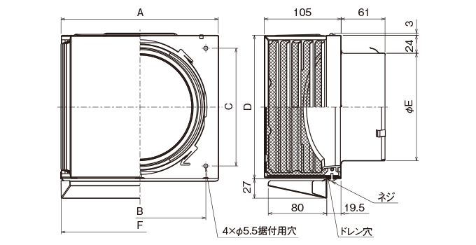 外形寸法図