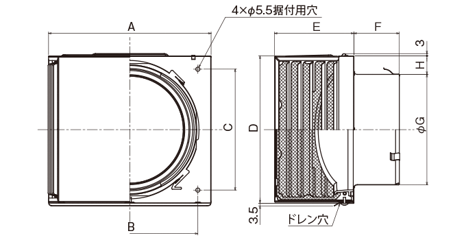 外形寸法図