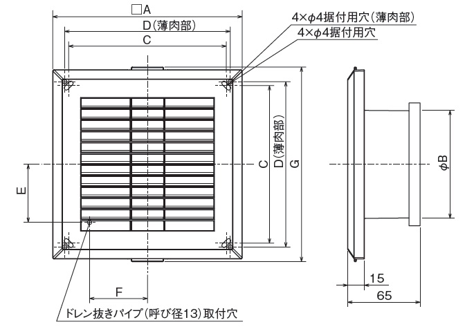 外形寸法図