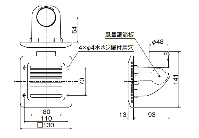 外形寸法図