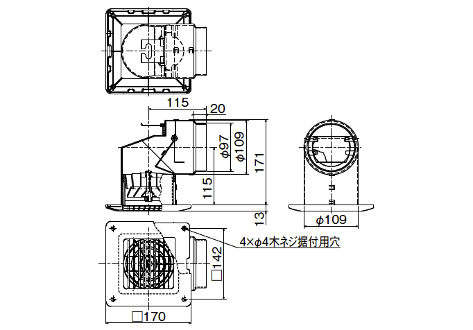 外形寸法図