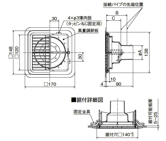 外形寸法図