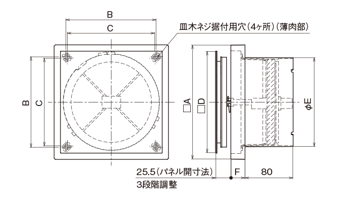外形寸法図