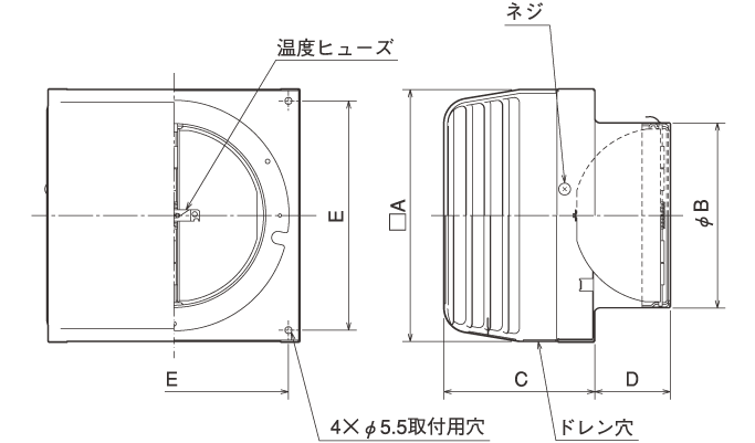 外形寸法図