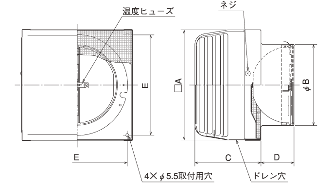 外形寸法図