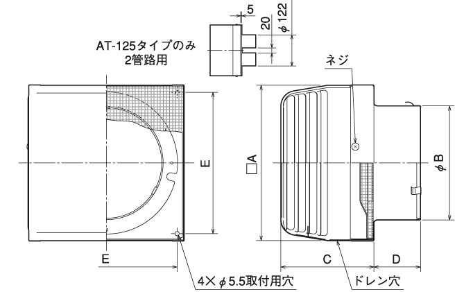 外形寸法図