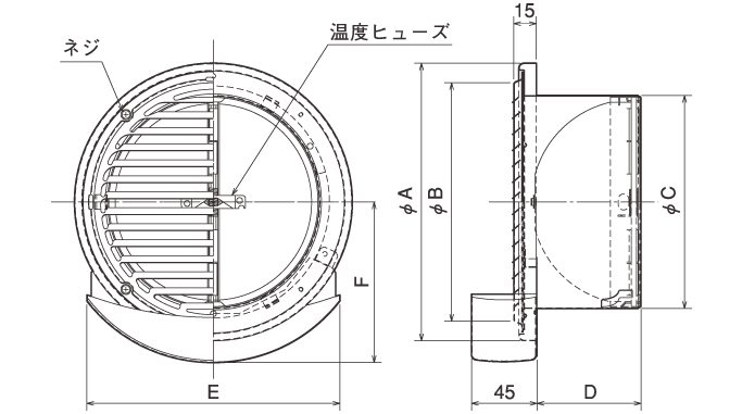 外形寸法図