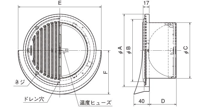 外形寸法図