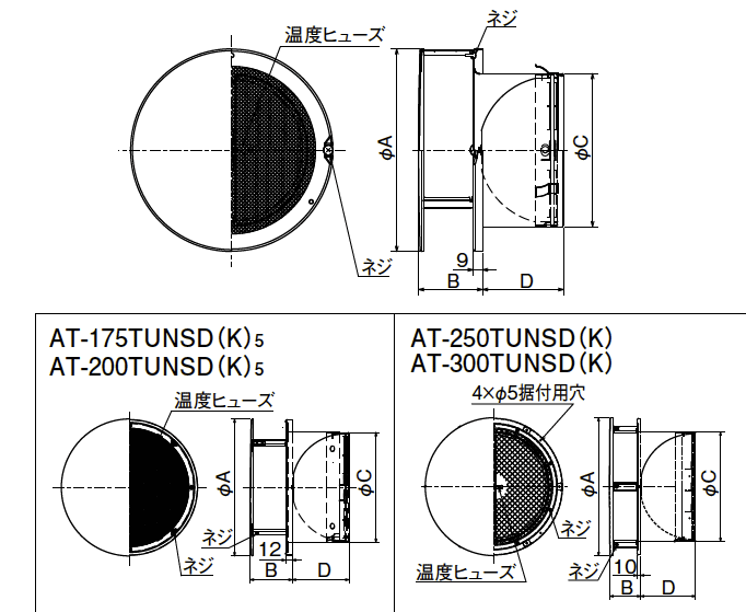 外形寸法図